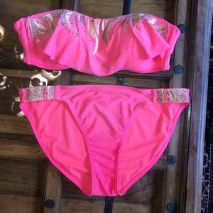 Miss Me swimsuit-hot pink.